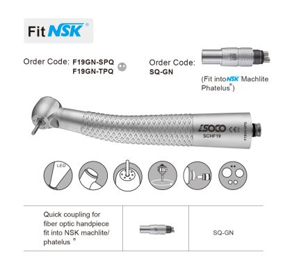 SOCO F19-GN-TPQ6  - ТУРБИНА СЪС СВЕТЛИНА И БЪРЗ КУПЛУНГ ТИП NSK