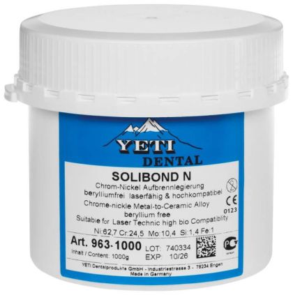 SOLIBOND N - МЕТАЛ ЗА МЕТАЛО-КЕРАМИКА